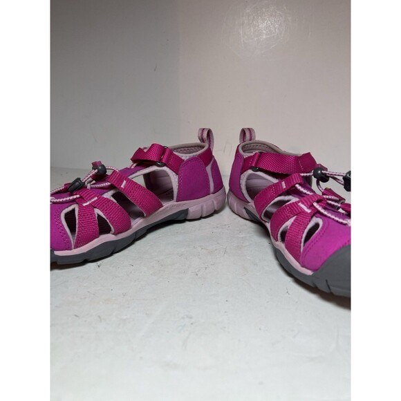 KEEN Sandals Youth 3 Seacamp II Washable Pink Shoes Hiking Utility Camping - Picture 4 of 8